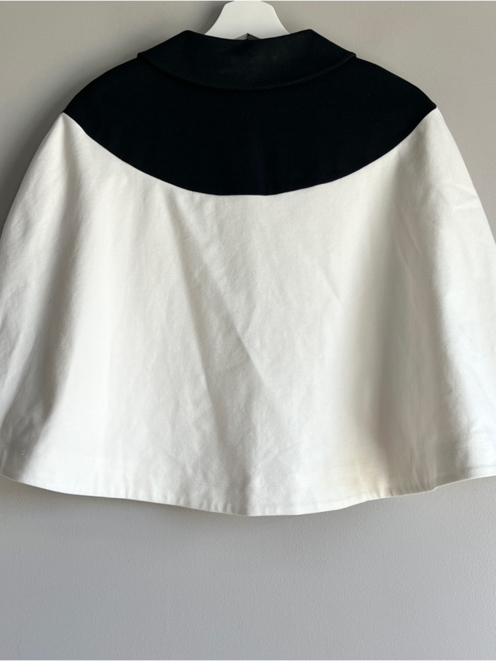 Janie and Jack NEW cape white black girls 10 12 jacket poncho buttons collar - Picture 2 of 7